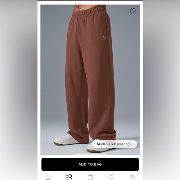ALO Yoga Men's Chocolate Joggers - Picture 1 of 2